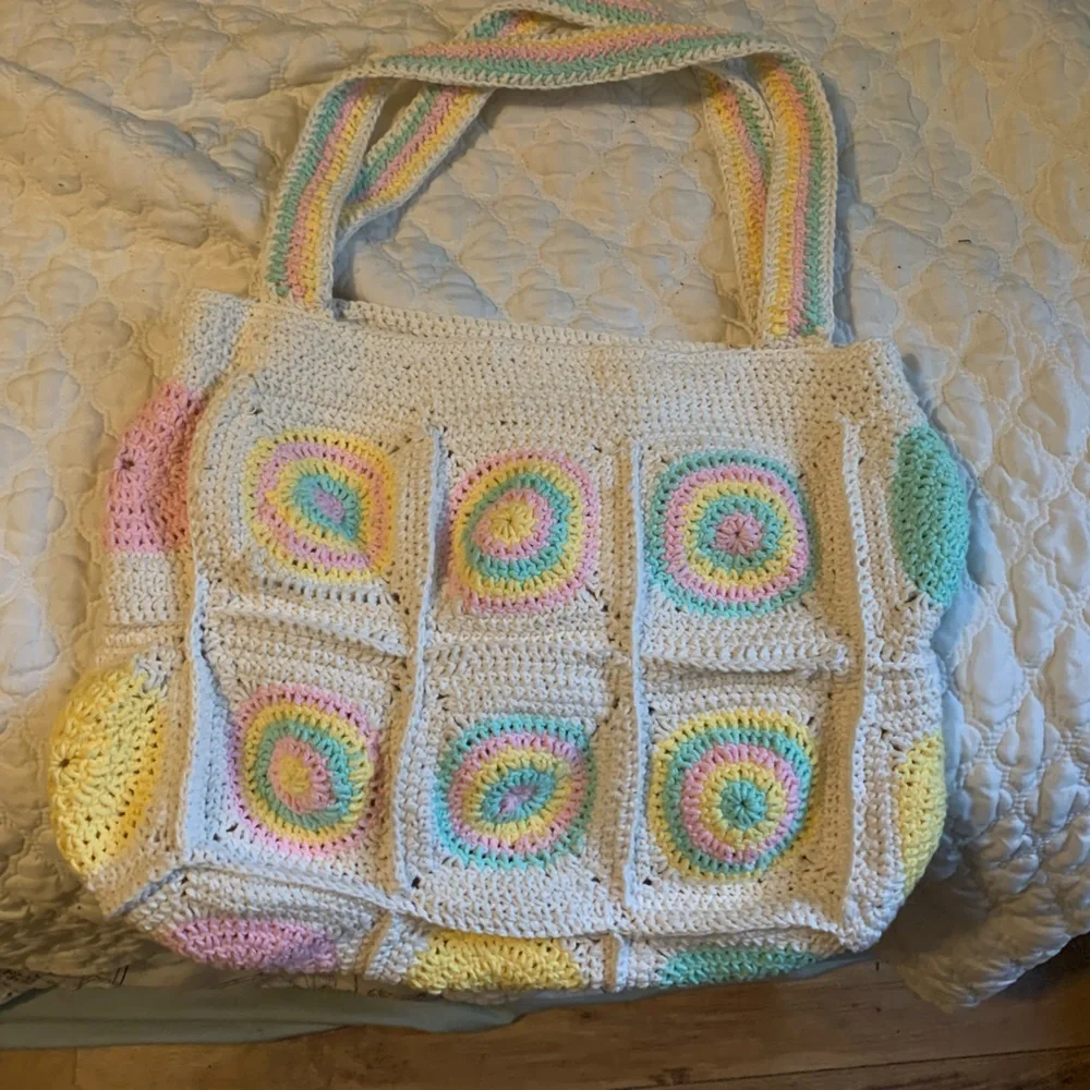 Crochet tie dye purse tote - Picture 2 of 2